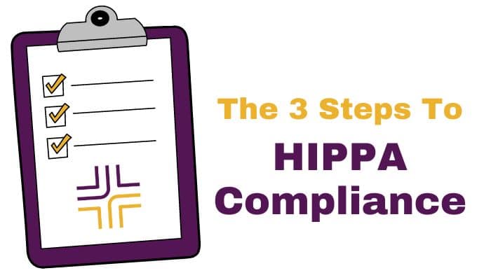 3 Steps To HIPAA Compliance